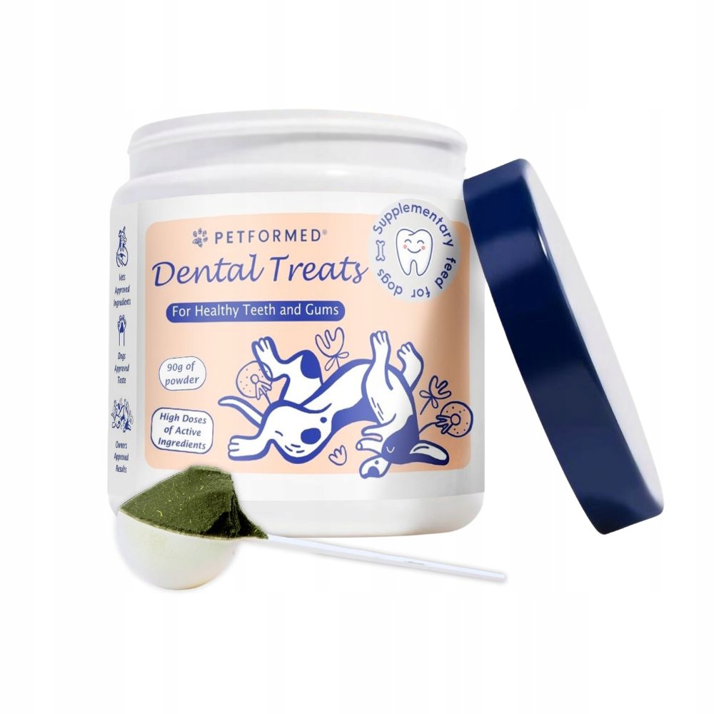 Petformed Dental Treats Doplněk na čisté zuby pro psy v práškové formě