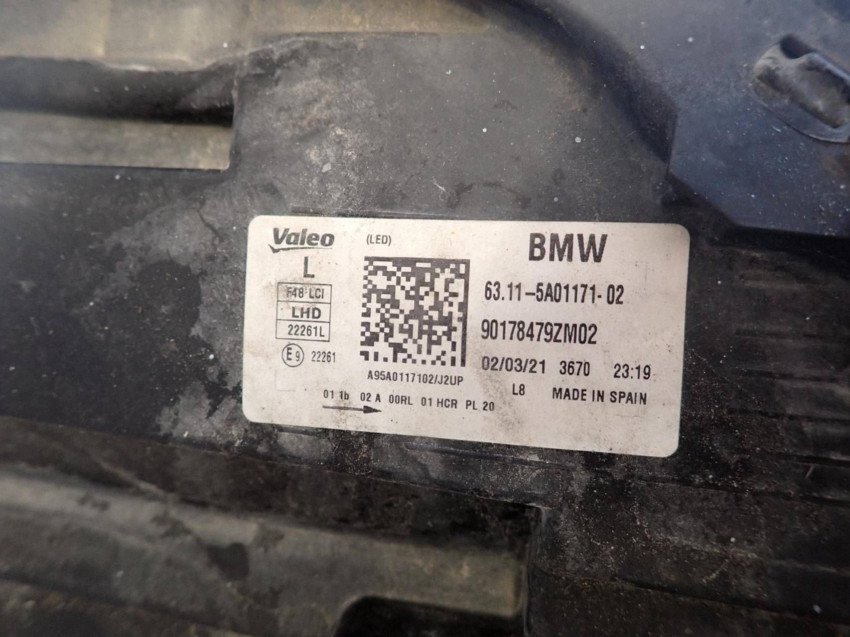 light front front left BMW X1 F48 LIFT 2019- FULL LED 5A01171-02