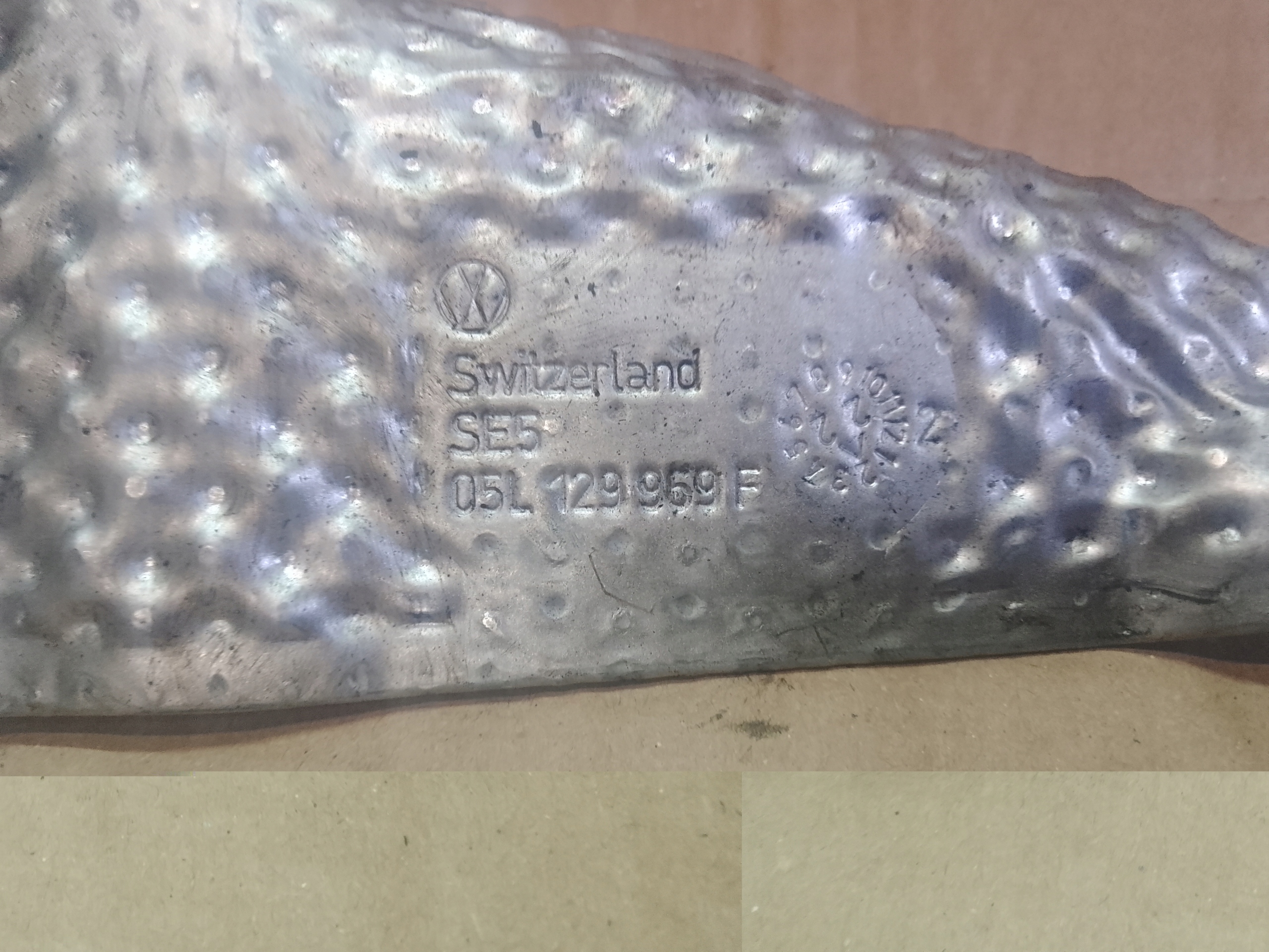 Blende Abdeckung termiczna turbo Audi A6 C8 05L129969F