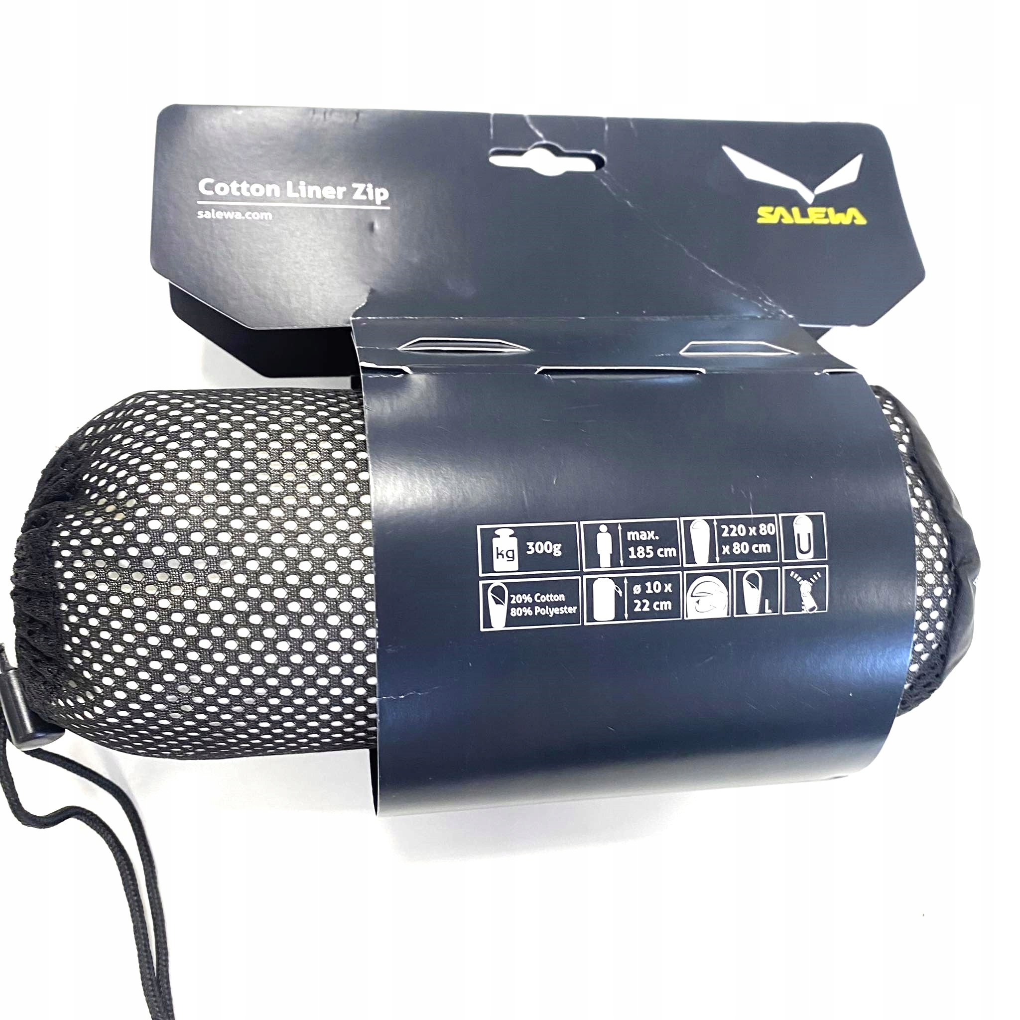 WKŁADKA DO ŚPIWORA SALEWA COTTON LINER ZIP 220x80x80cm 33E177 Kod producenta 15151