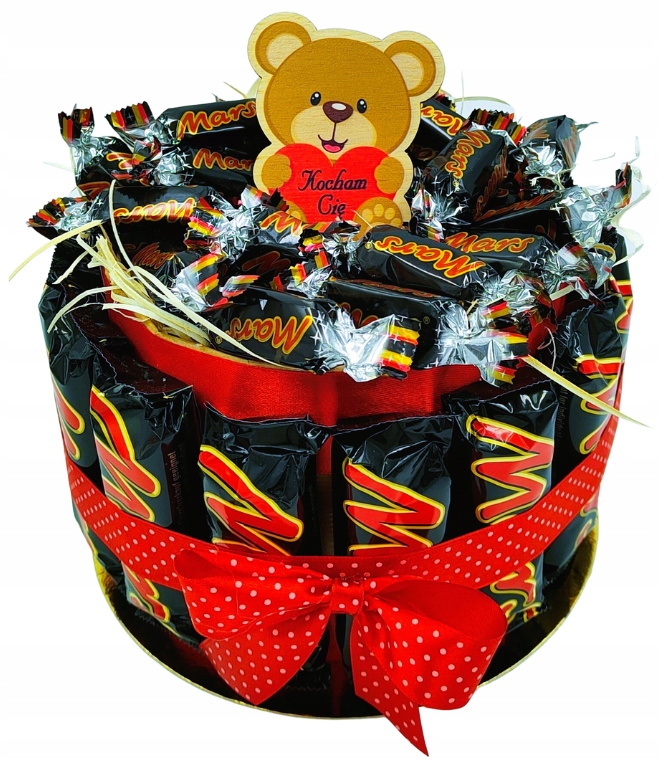 Levně Dort Mars Dárkový koš Dárek pro muže, manžela, chlapce, narozeniny 18 30