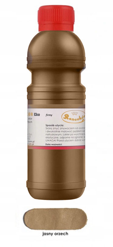RENOSKÓR FARBA LAKIER DO SKÓRY JASNY ORZECH 200ML