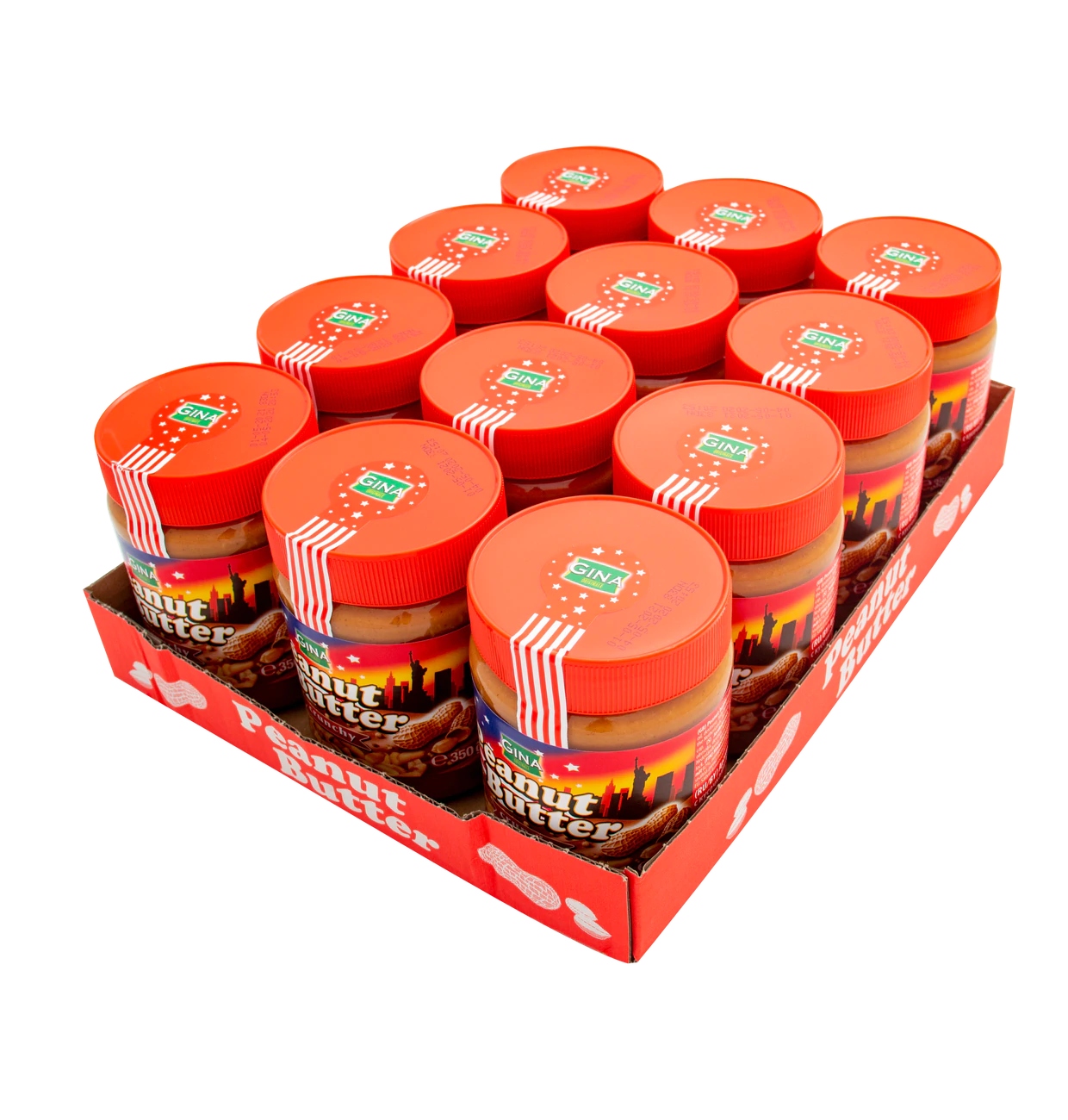 Gina Peanut Butter Crunchy Masło Orzechowe z Kawałkami Orzechów 350 g — 3