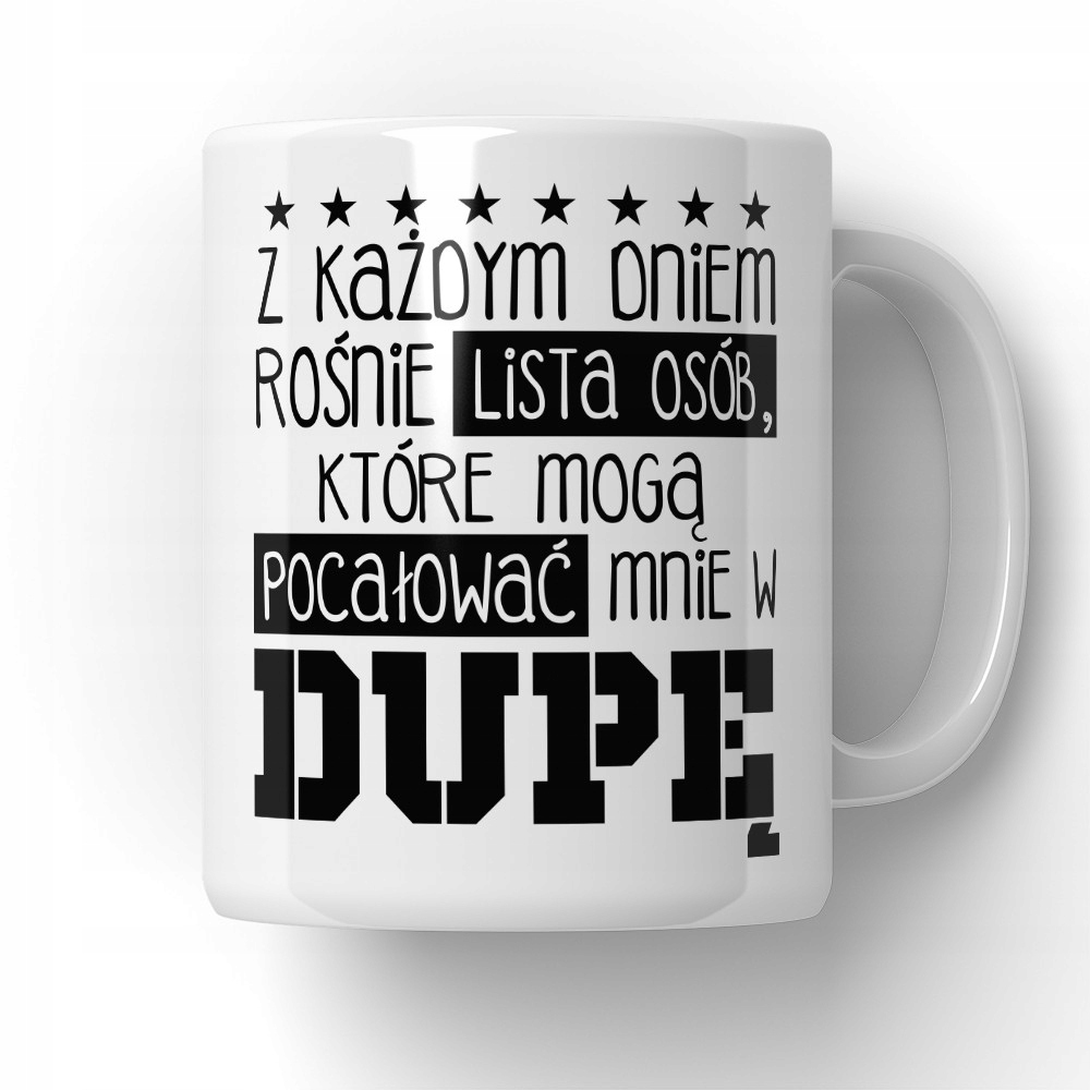 

Kubek Codziennie Rośnie Lista Osób