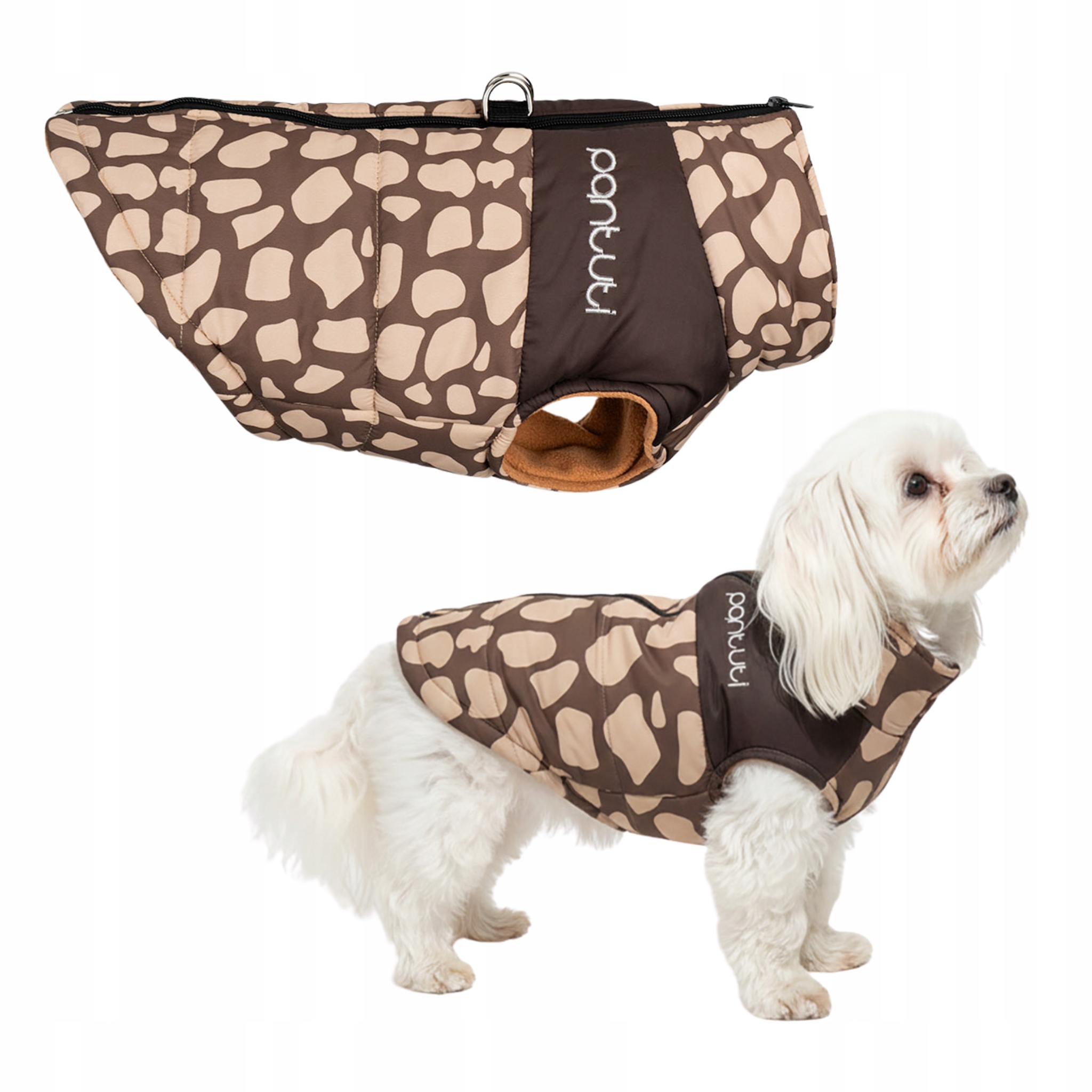 Levně Bunda pro psa se zapínáním na zádech s motivem srnky Bambi 5XL