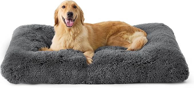Bedsure pelíšek pro psa šedý 104 cm x 74 cm