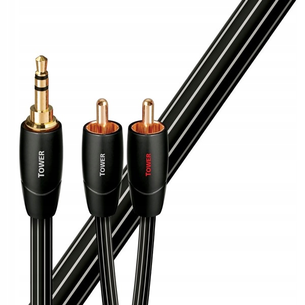 Kabel Audioquest Tower Jr 1 x 3,5 mm Jack 2 x Rca Délka 12,0 m