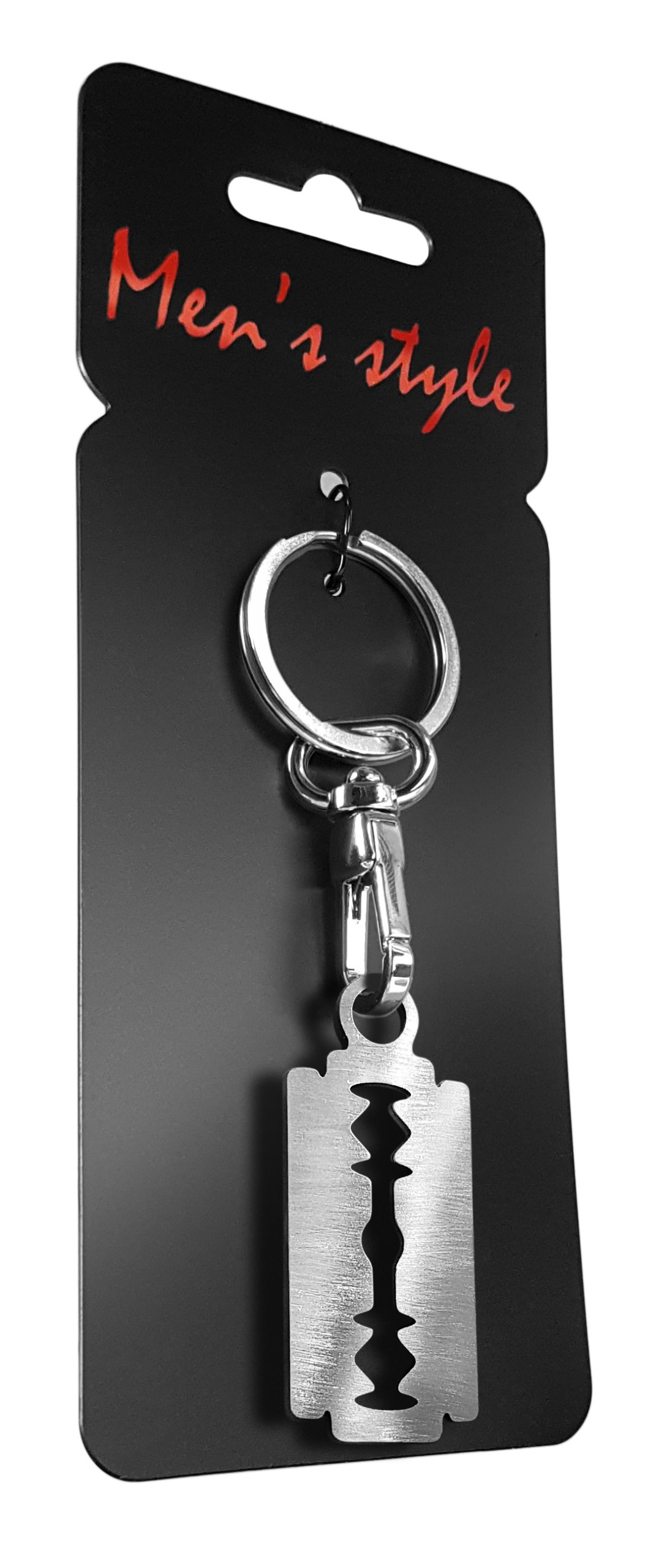 

Brelok breloczek do kluczy Żyletka stal