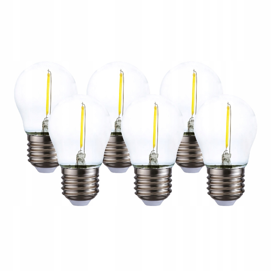 

Zestaw 6x Żarówka Kulka E27 Led 1W =10W naturalna