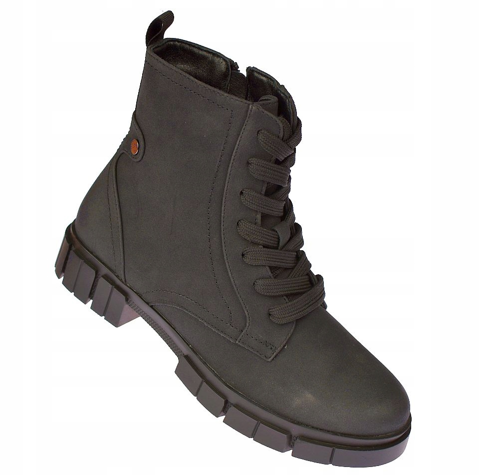 Kanady vysoké kotníkové boty B-3-1347 matně černé zateplené turistické boty vel 40