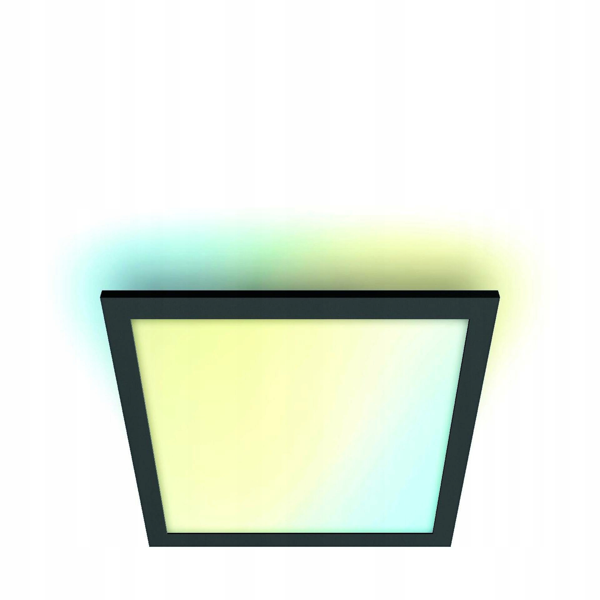 WiZ prisadený Led panel 12W 1000lm 2700-6500K IP20 30x30cm, čierny