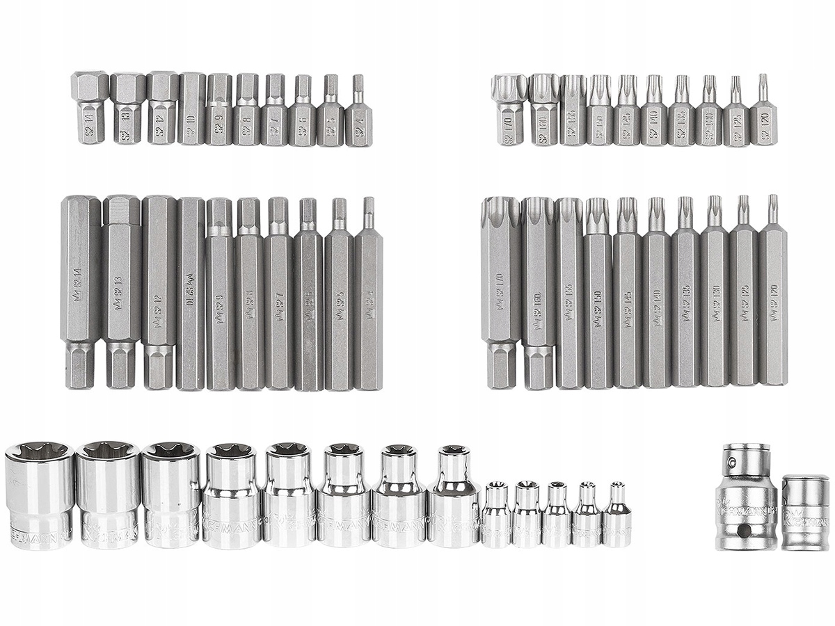 55PCS картридж набор битов торцевых головок TORX C1207