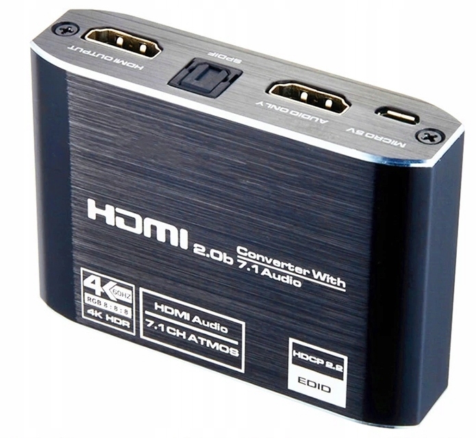 

Ekstraktor Hdmi 2.0 Toslink Konwerter Atmos 7.1