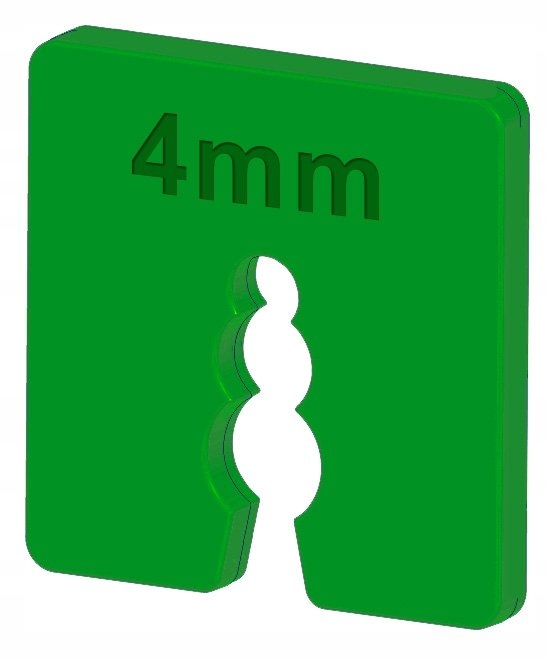 

Podkładki dystansowe montażowe 4mm 50szt kliny