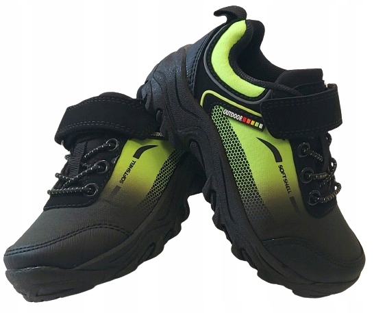 Buty Trekingowe Superun Softshell Niskie Zielone R 35 W 22,50 CM