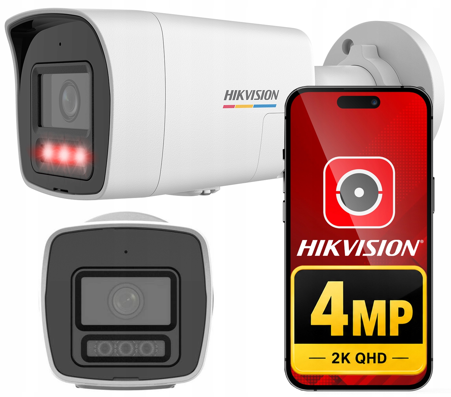 Kamera Ip 4MP ColorVu DS-2CD1047G2H-LIUF/SL Hikvision Aktywne Odstraszanie