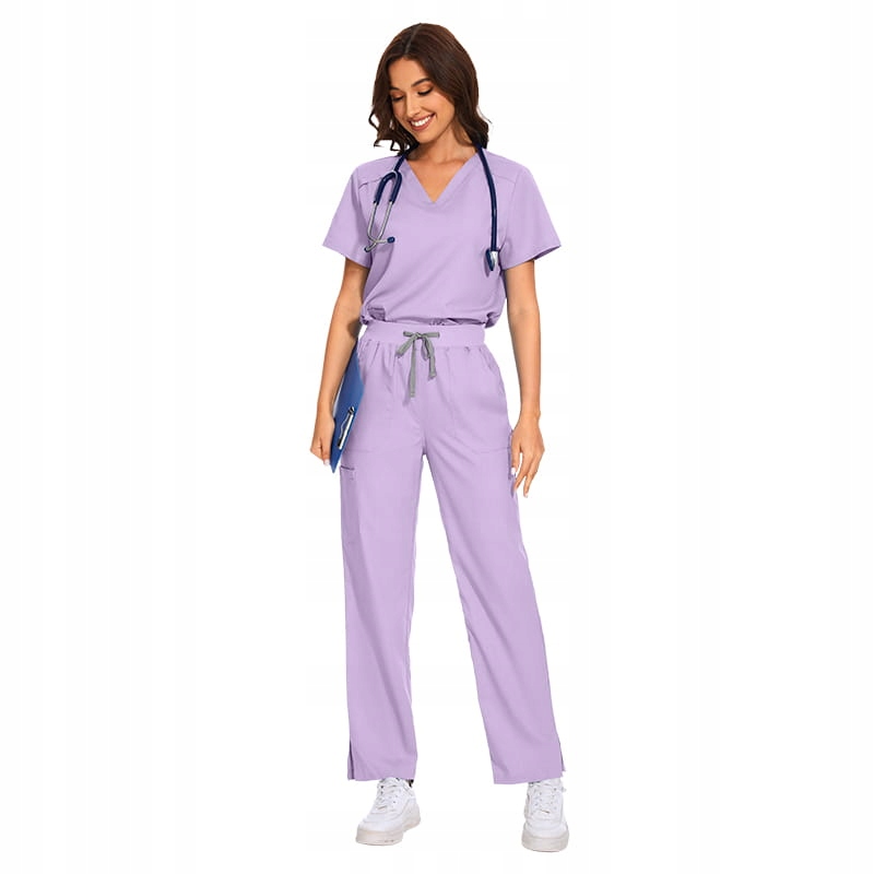 Komplet Medyczny Damski Scrub Uniform Model Vital Kolor Lavender Rozmiar Xs