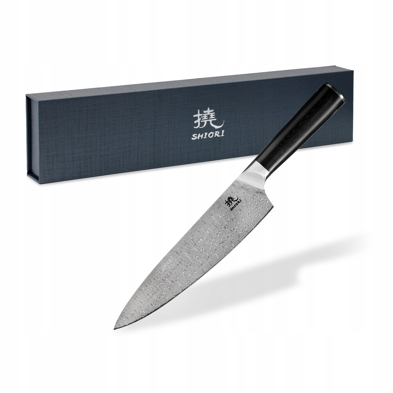 Shiori Yasashi-sa Sifu – nůž z damaškové oceli 20 cm