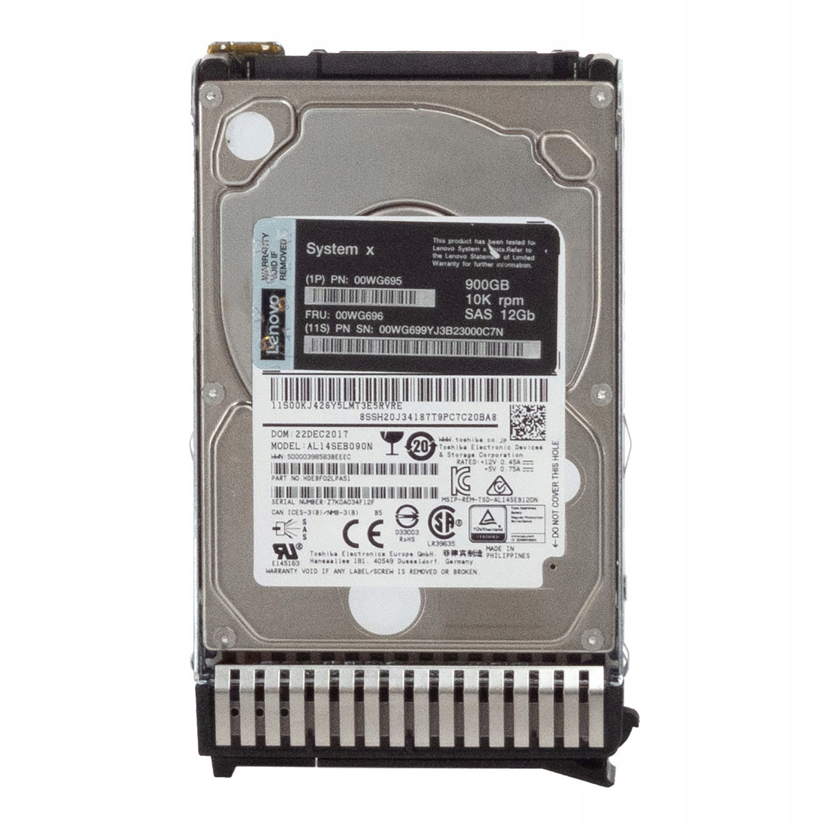Lenovo 00WG696 00WG695 900GB 10K 128MB SAS-3 2.5'' AL15SEB090N