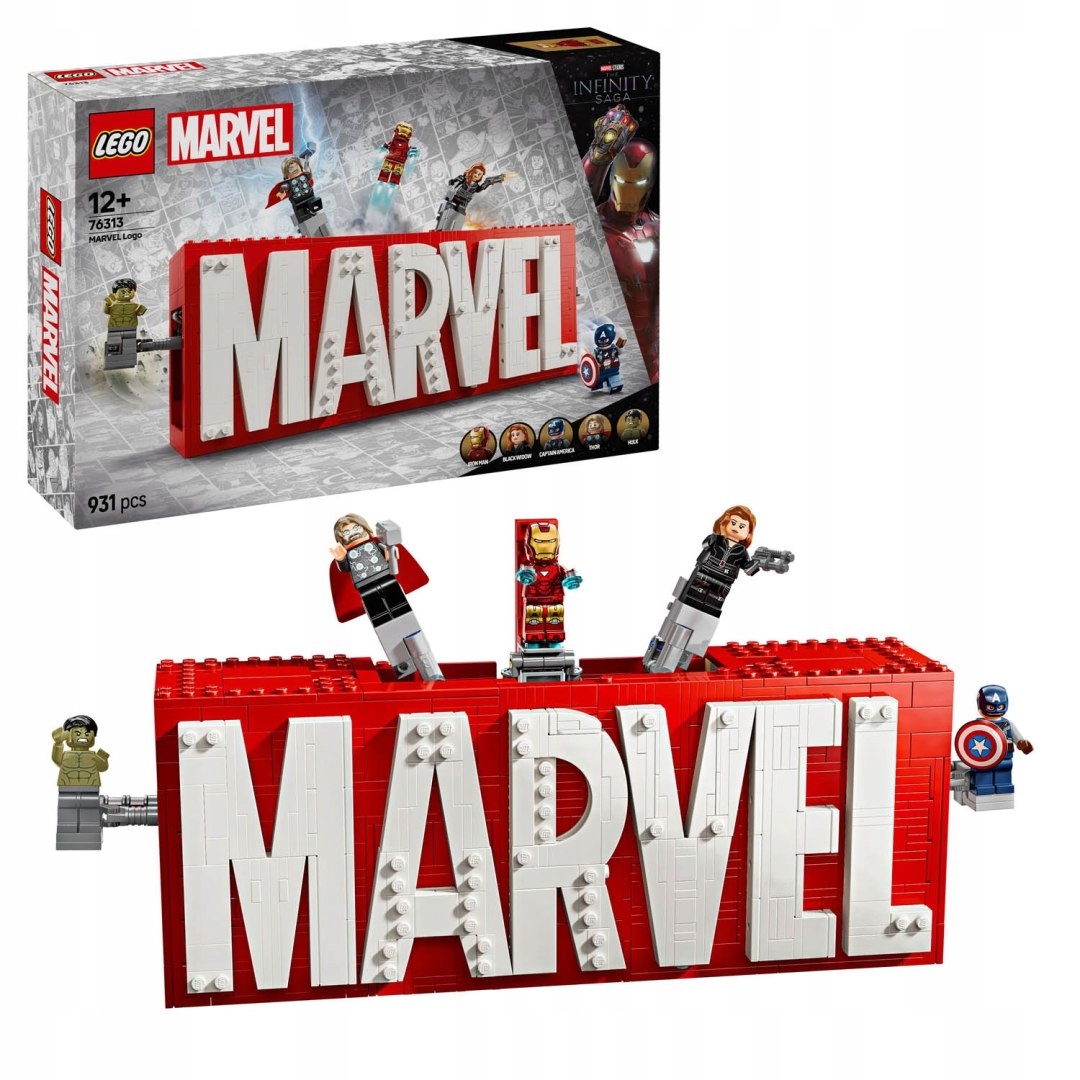 Lego Heroes Marvel Logo & Minifigurky 76313