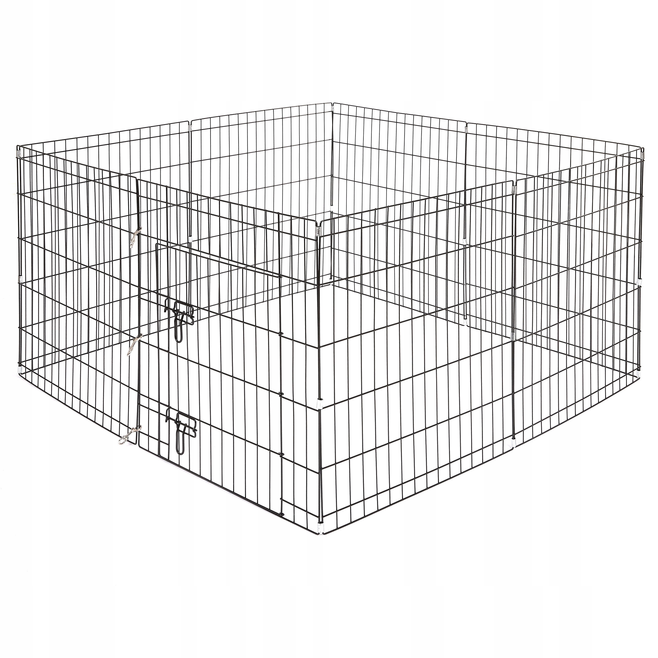 Levně Kovová Kotec bez prahu pro psa – M Light 8 panelů 76 × 61 cm