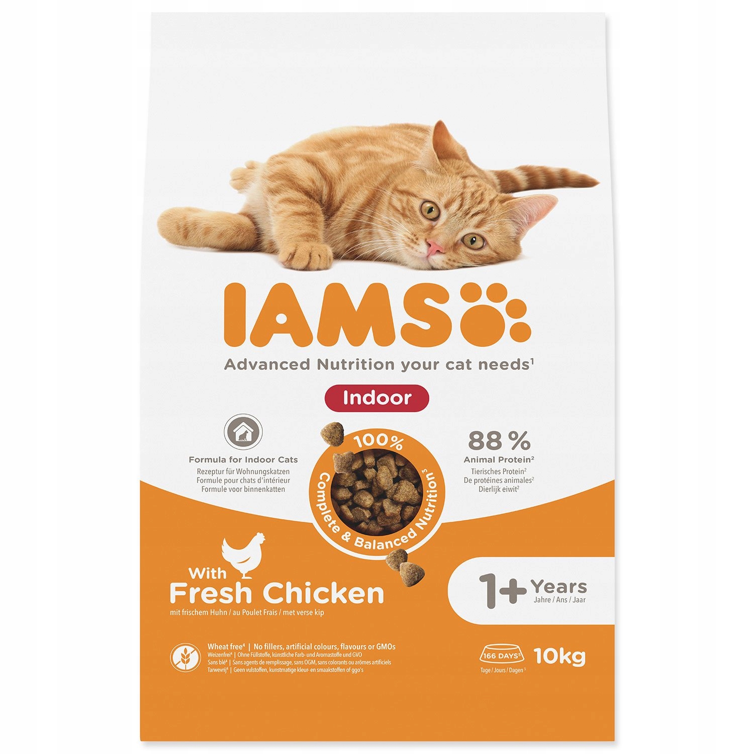 Levně Krmivo Iams Cat Adult/Senior Indoor Chicken 10kg