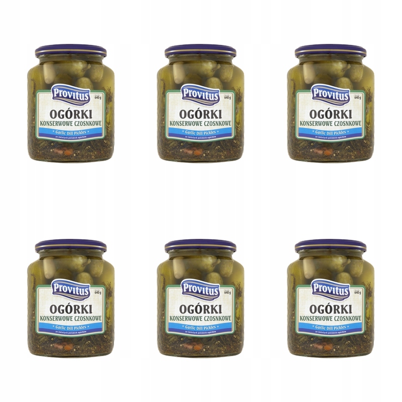 Konzervované plody s česnekem Provitus 640G X6