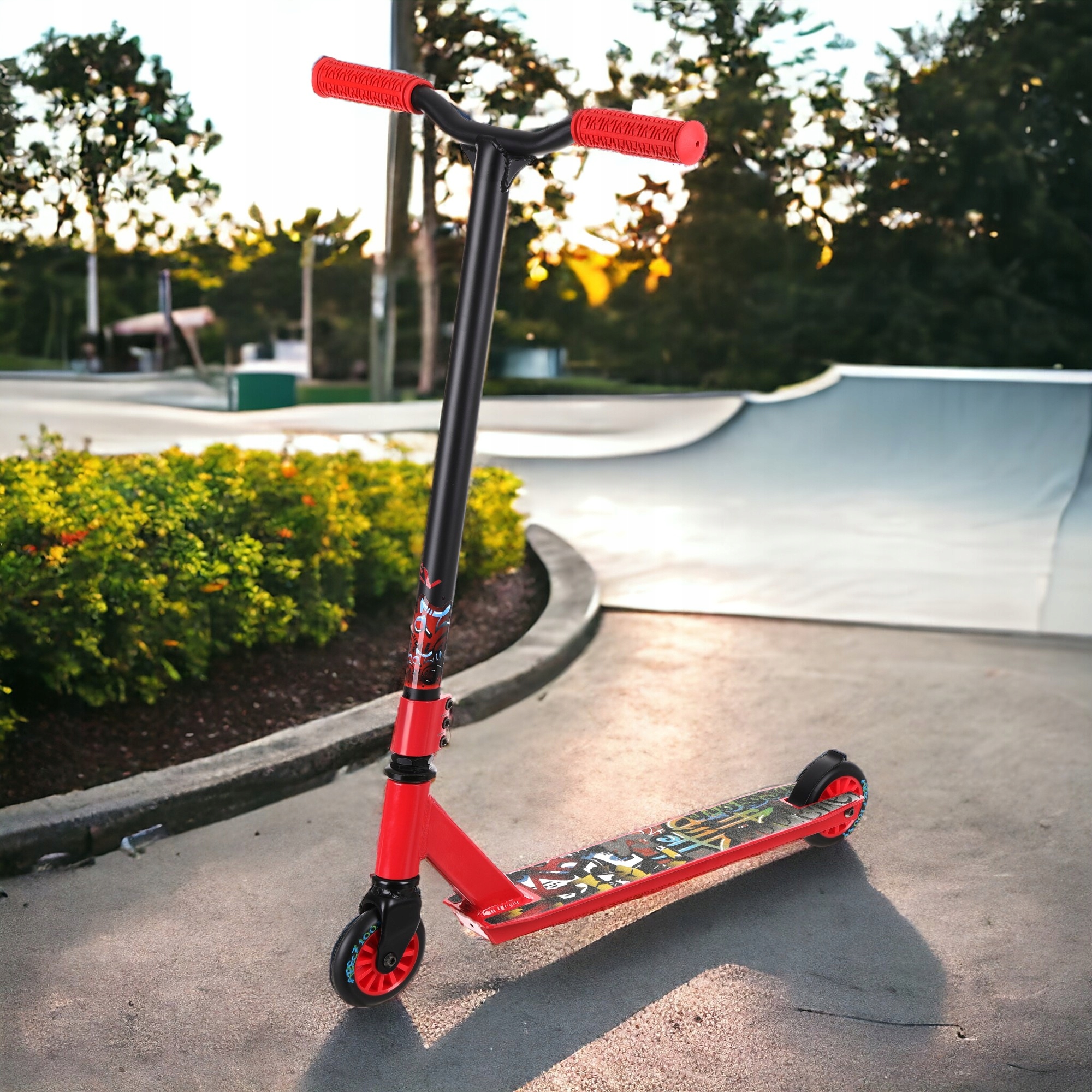 HULAJNOGA WYCZYNOWA SPORTVIDA - 3 LATA GWARANCJI- STUNT WZMOCNIONA Kolor czerwony