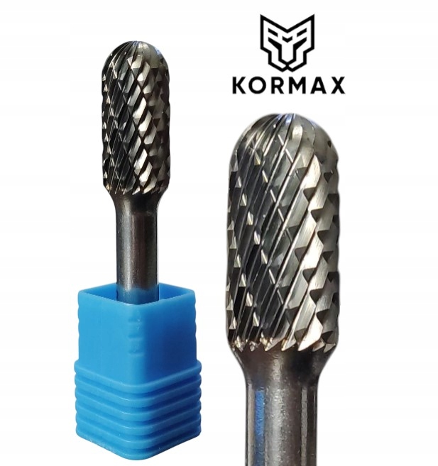 Fréza 12 mm válcový pilník zaoblený 12x25x60 stopka 8 pro sváry Zx Kormax