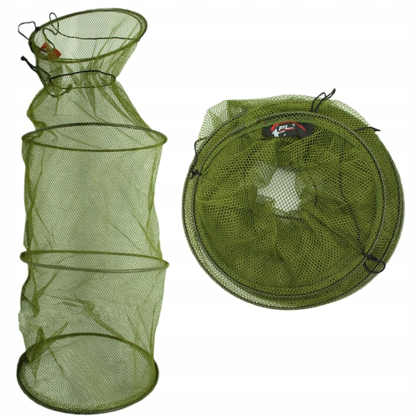 Siatka na złowione ryby Sadzyk Pro Fl 4 Obręcze 90/35cm 4k ze sznurkiem