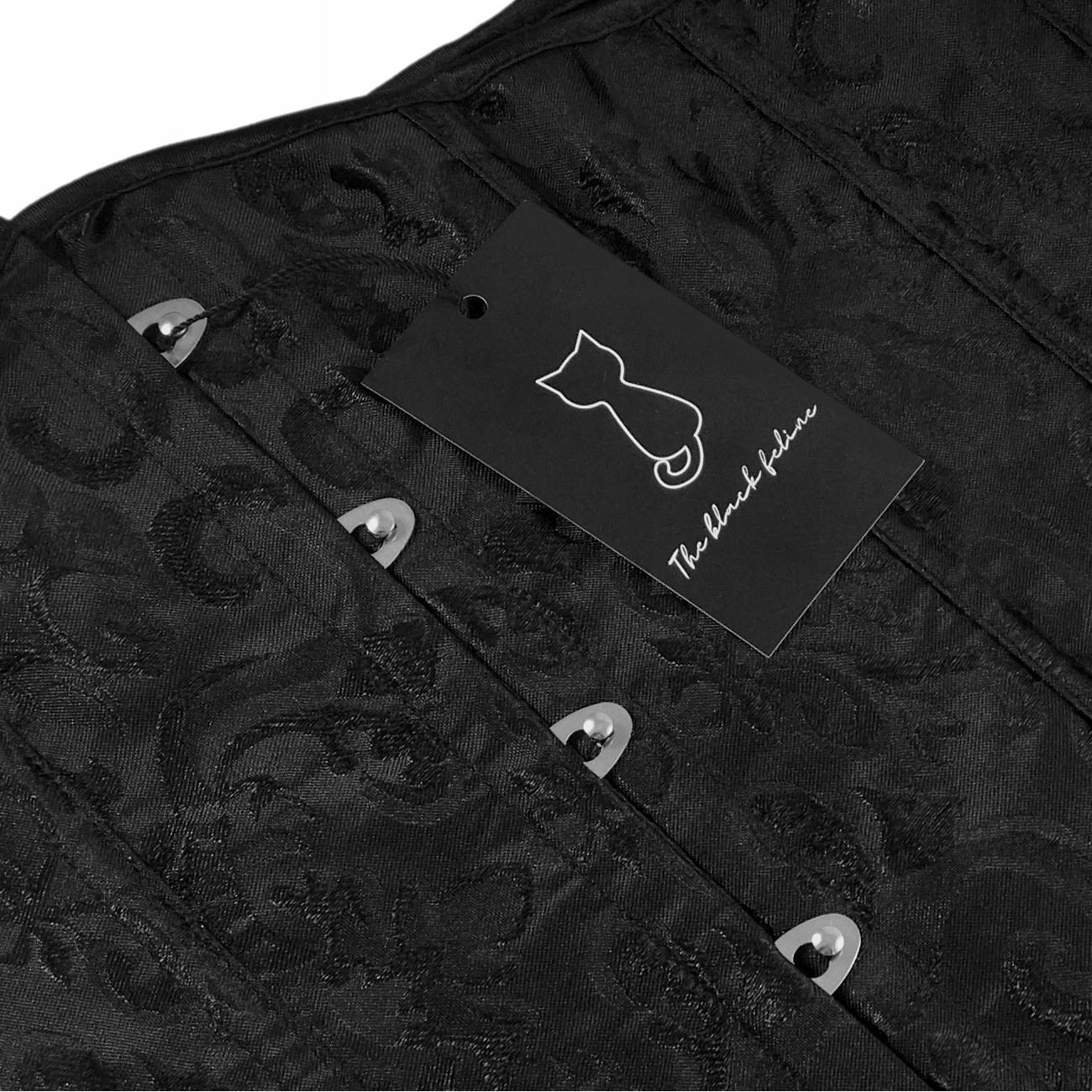 Wyszczuplający pas Gorset czarny wiązany UNDERBUST Rozmiar S