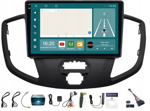 Gps Navigace Wifi Rádio Bt Ford Transit Carplay Android Auto 8GB 256GB Sim