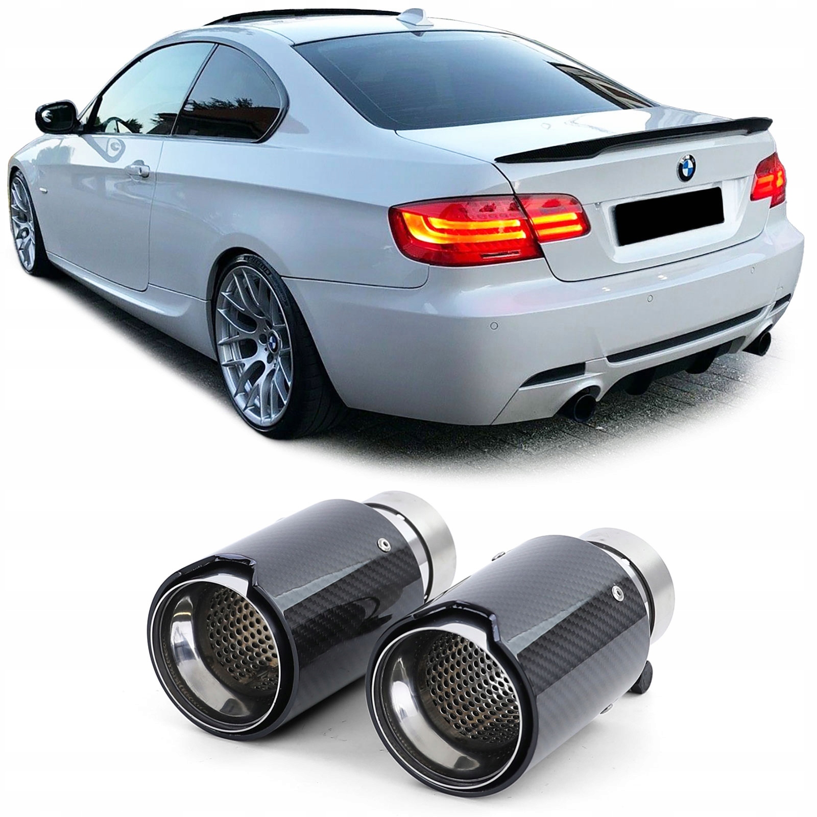 J39678SET2BM - ВЫХЛОПНЫЕ ТРУБЫ CARBON BMW