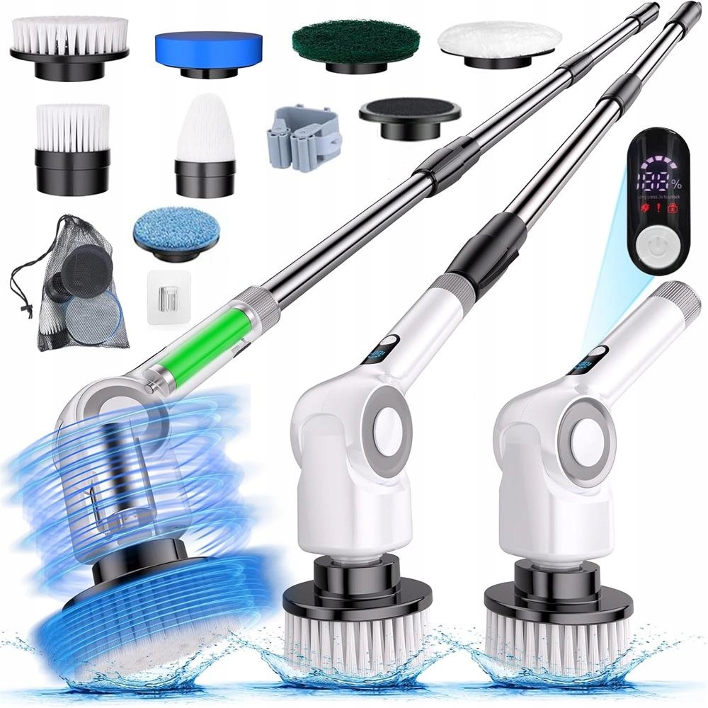 Levně Rotační Mop Elektrický Čisticí Kartáč Bezdrátový 7V1