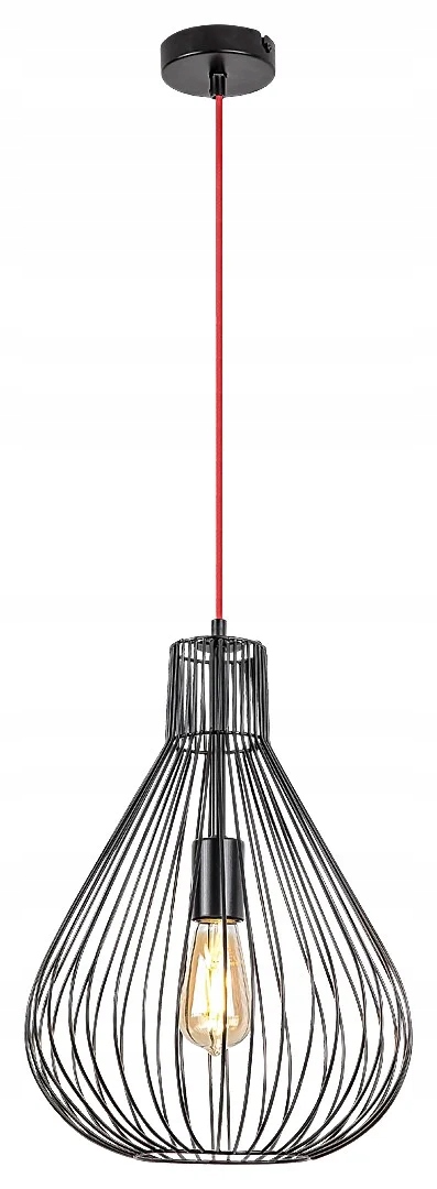 Industriální závěsná lampa E27 1x40W černá matná 4754 Zille Rabalux