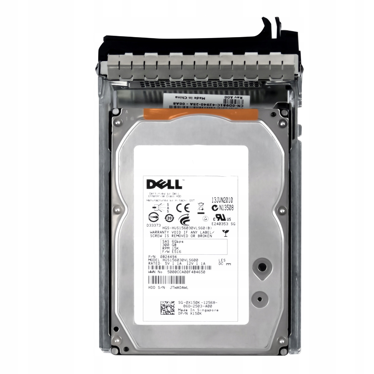 Dell 0X150K 300GB 15K 64MB SAS-2 3.5'' HUS156030VLS600