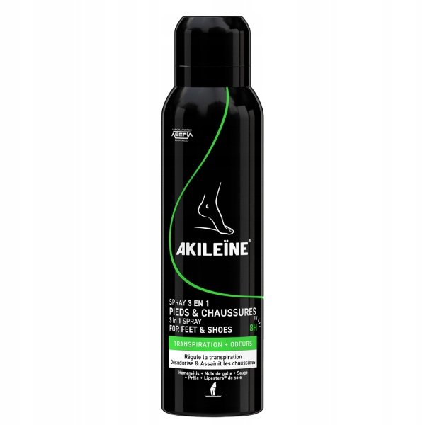 Akileine antibakteriální sprej na nohy a boty 150 ml