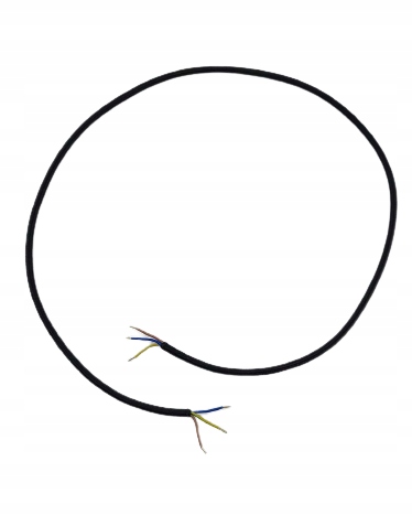 

Przewód kabel w oplocie okuty 3x0,75 Czarny 100cm