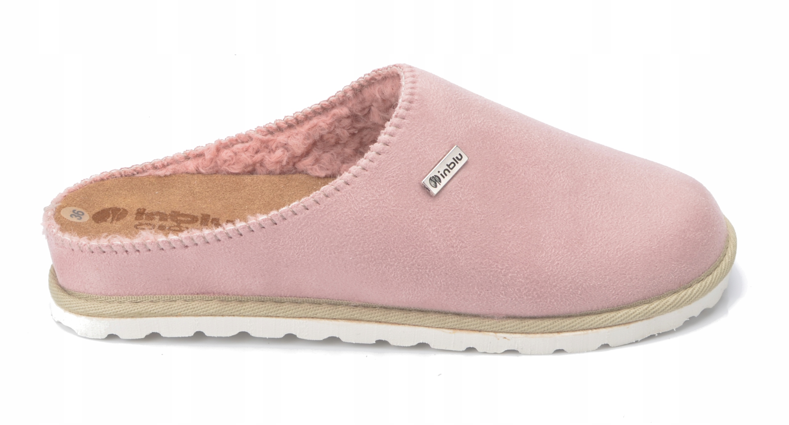 INBLU KAPCIE FUTRO KLAPKI DAMSKIE CS34 BAMBOSZE 38 Marka Inblu