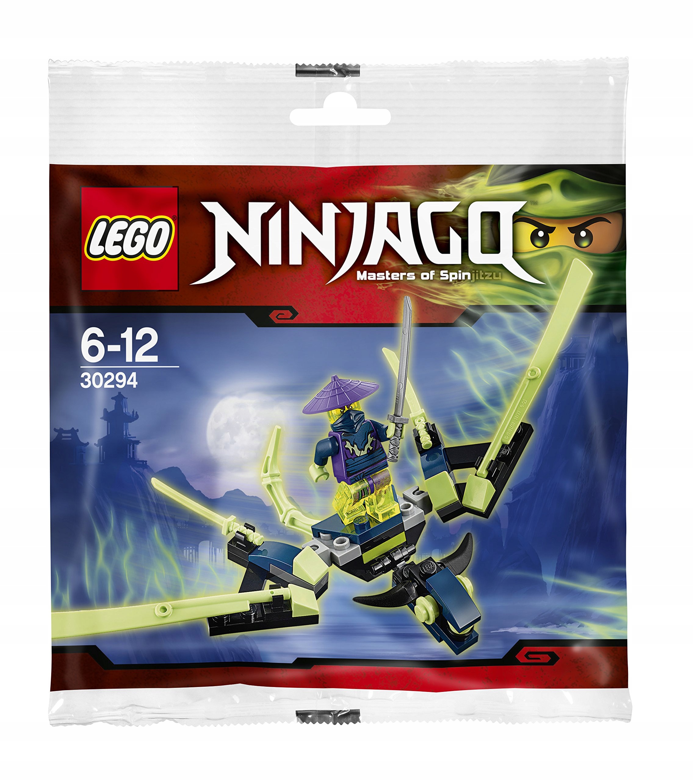 Lego Ninjago 30294 Drak Cowlera, sáček s kostkami, minifigurka, unikát
