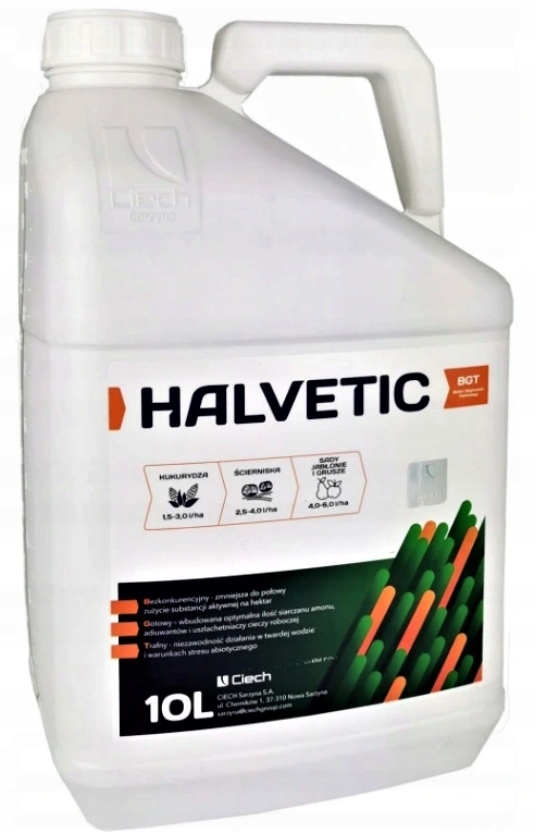 Halvetic 180SL 10L Ciech herbicyd totalny, glifosat na wszystkie chwasty