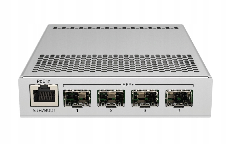 Sieťový prepínač MikroTik CRS305-1G-4S+IN s Gigabit Ethernet portom a 4x
