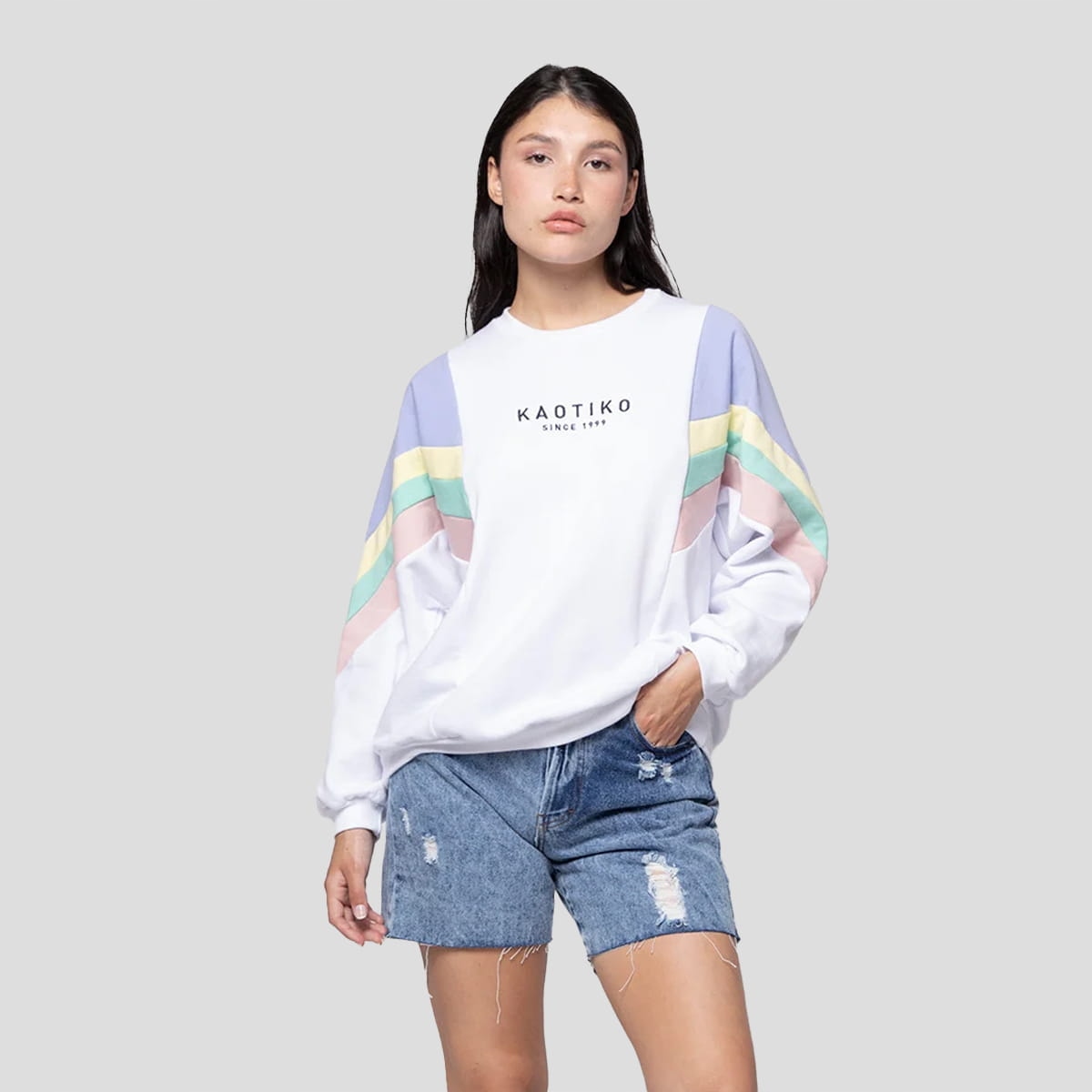 Dámská Mikina Kaotiko Crew Ginger L, Vícebarevná, Městská