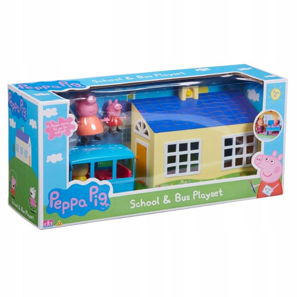 

Tm Toys Świnka Peppa Zestaw Szkoła Autobus Szkol