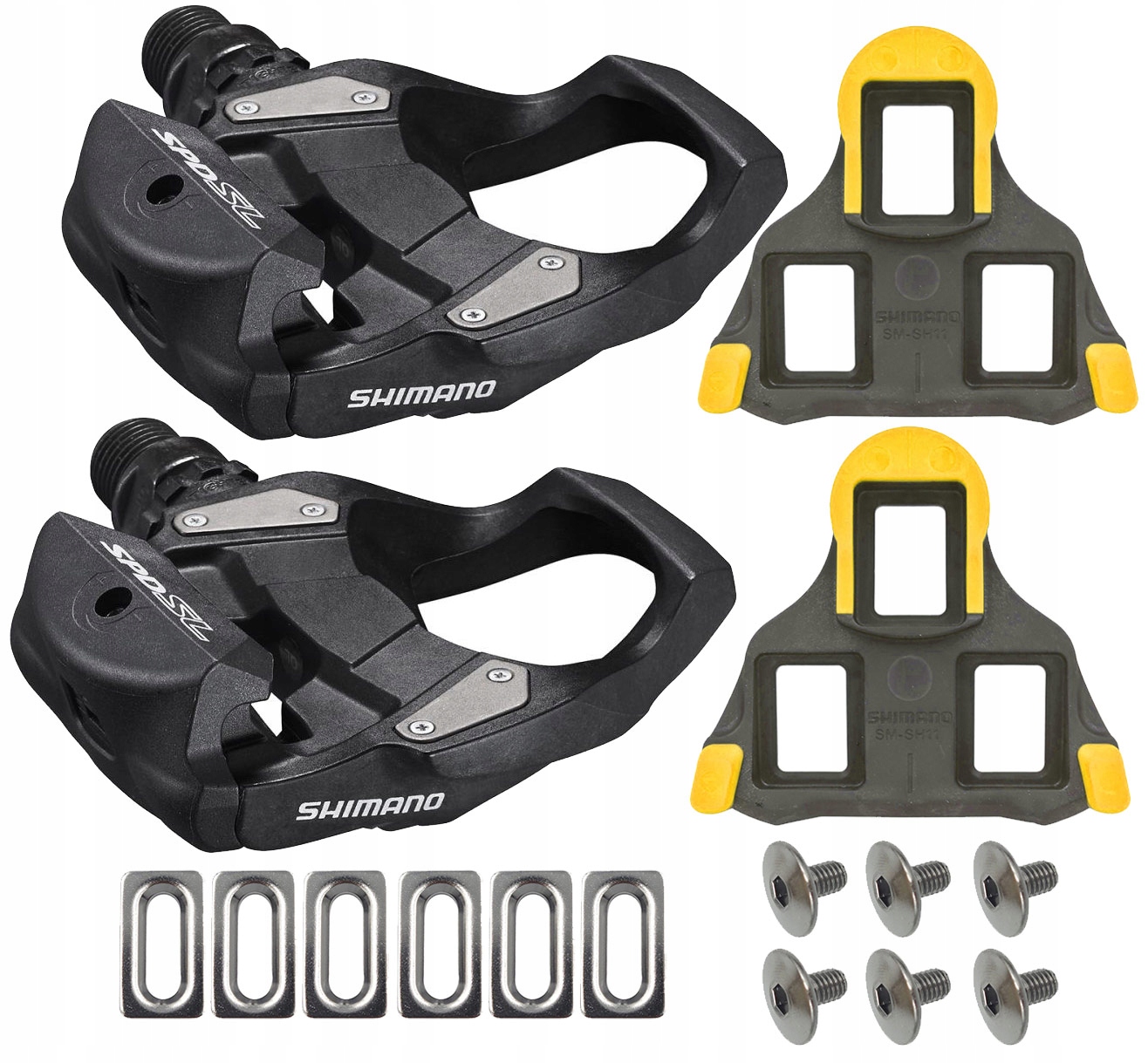 Pedały szosowe Shimano PD-RS500 czarne bloki Box