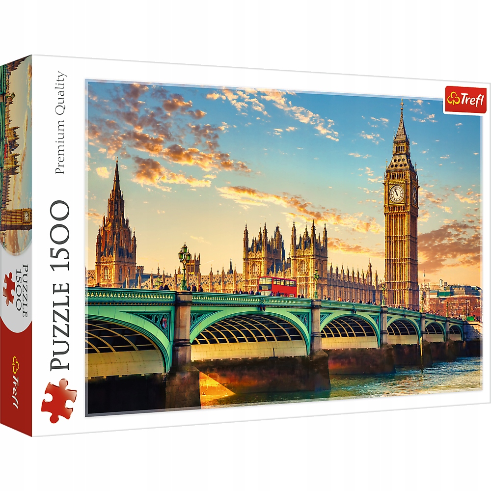 

Londyn Wielka Brytania 1500 Elementów Puzzle Trefl