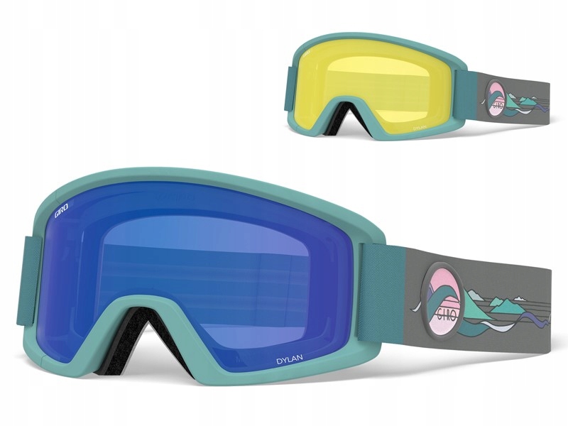Gogle zimowe Giro Dylan Hannah Eddy Szyba lustrzana Grey Cobalt Yellow