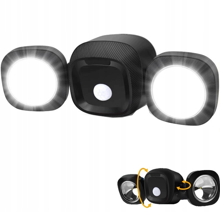 4.5W Nástěnná Zahradní Lampa S Voděodolným Senzorem Pohybu
