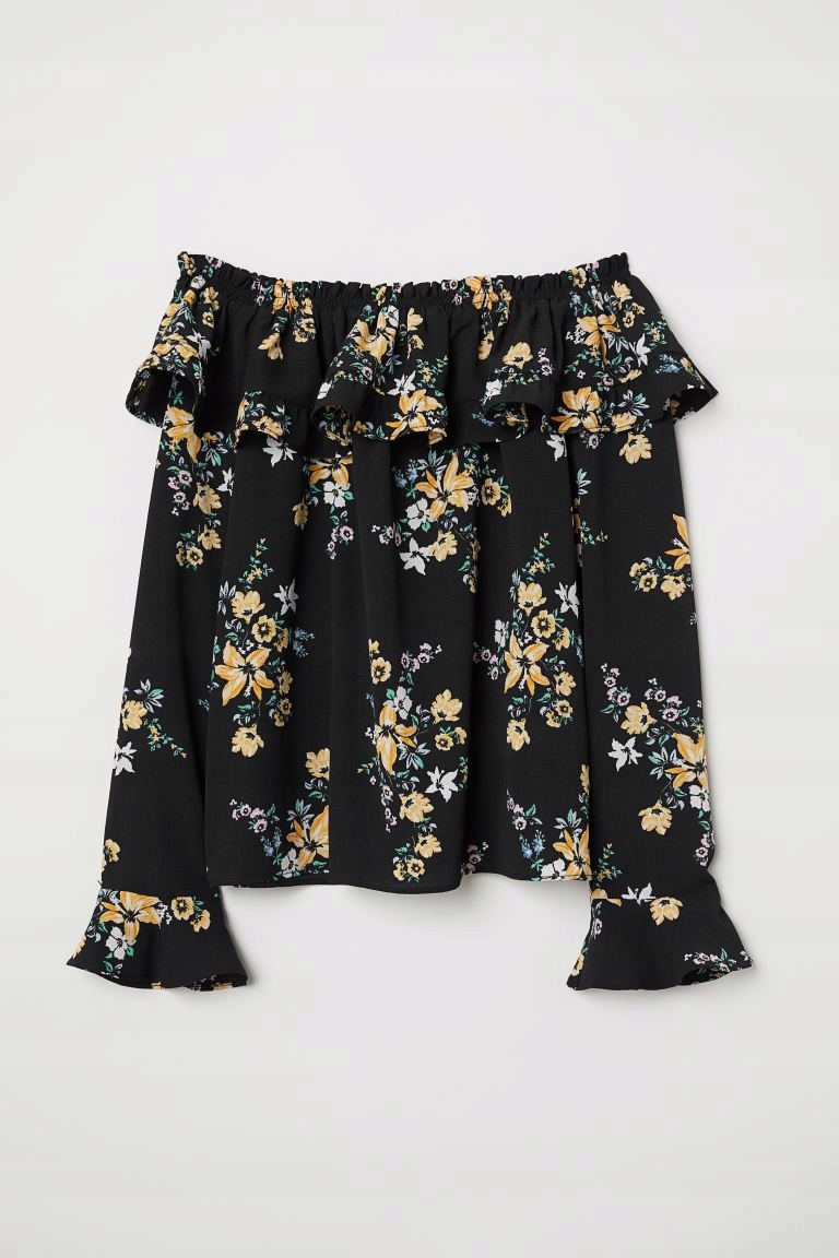 

H&m Bluzka z odkrytymi ramionami rozm.36,S