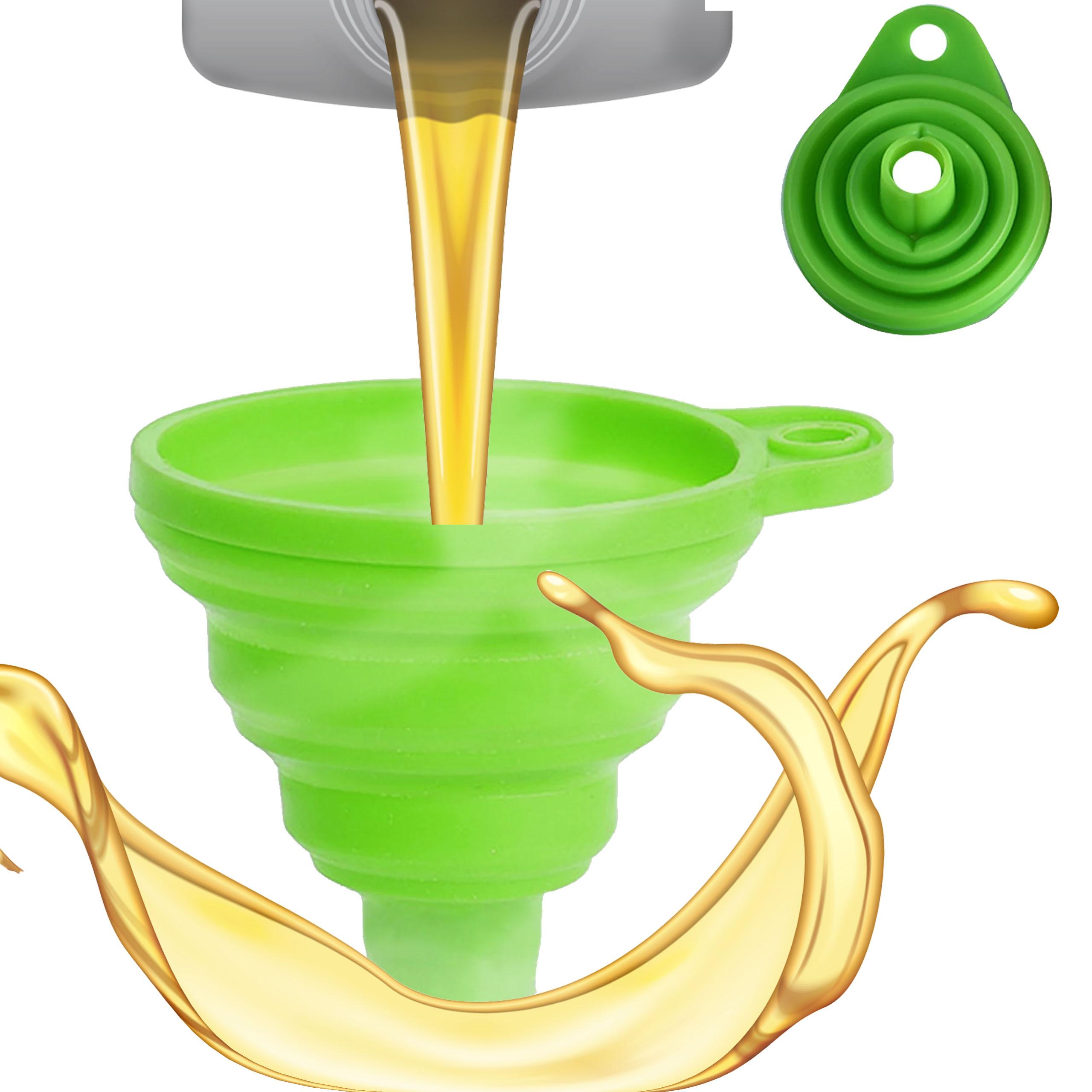 Multifunkční Kuchyňská Skládací Trychtýř Silikonová Harmonika